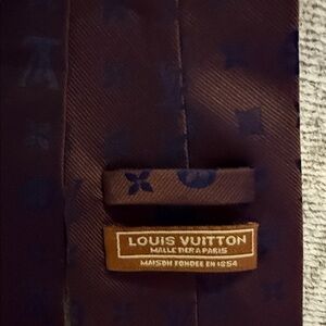Louis Vuitton Dark Brown Monogram Tie